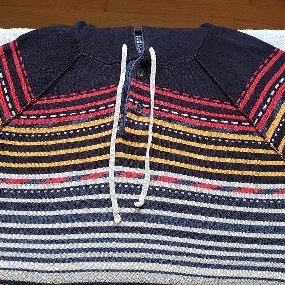 American Eagle Outfitters Men's Southwestern Hooded Sweater, Size: L - Picture 3 of 16